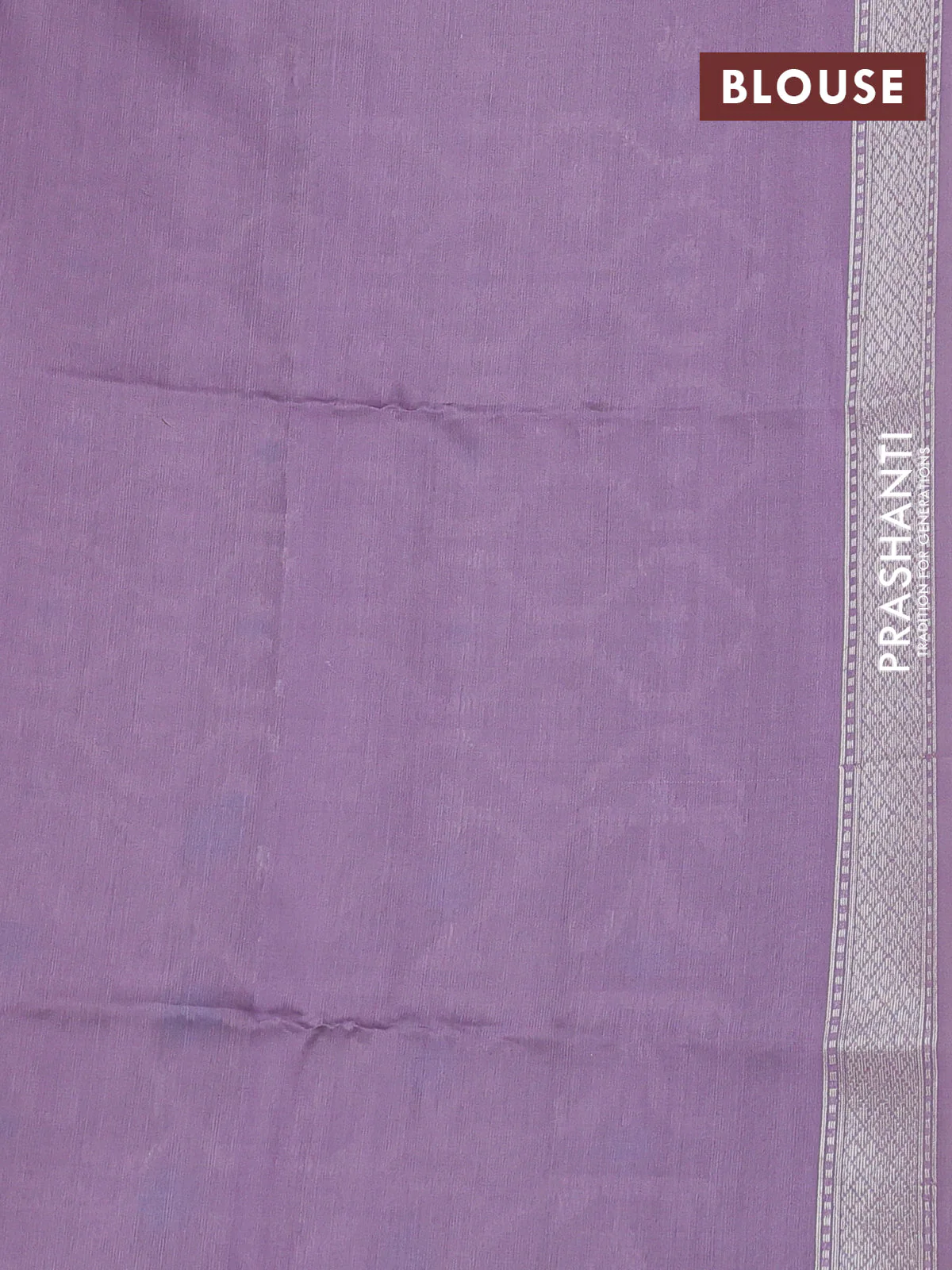 Banarasi Kora silk saree Cream and lavender with allover jamdhani weaving - Image 4