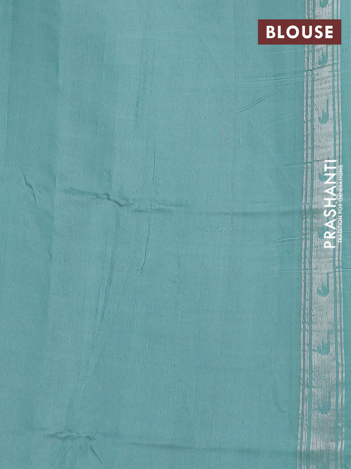 Banarasi Kora silk saree mild purple and pastel green with allover jamdhani weaving - Image 4