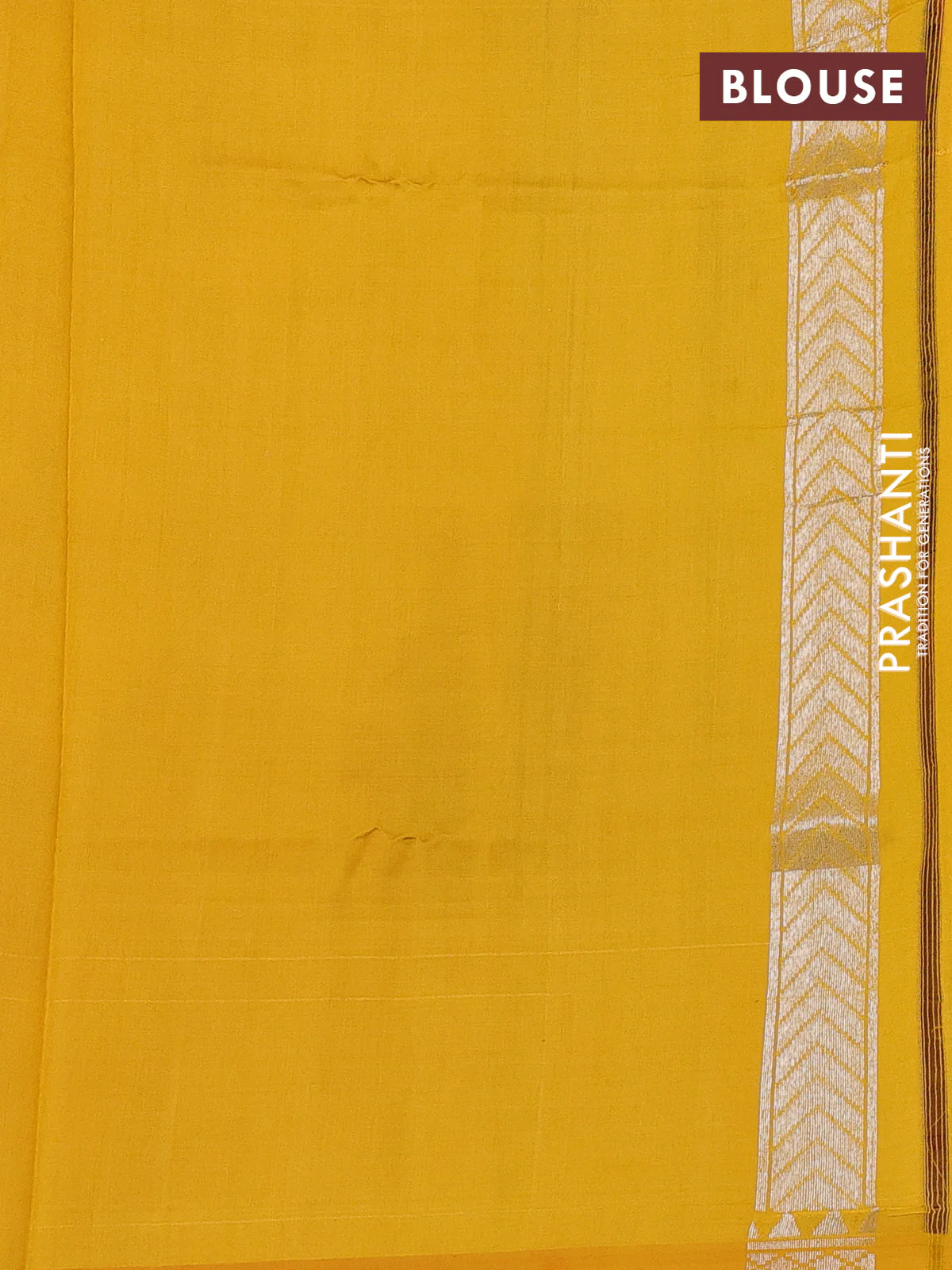 Banarasi Kora silk saree peach orange with allover jamdhani weaving - Image 4