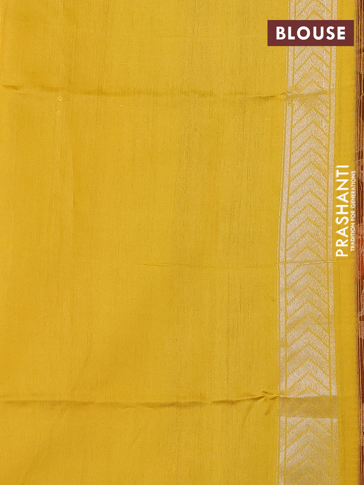 Banarasi Kora silk saree peach pink and mustard yellow with allover jamdhani weaving - Image 4