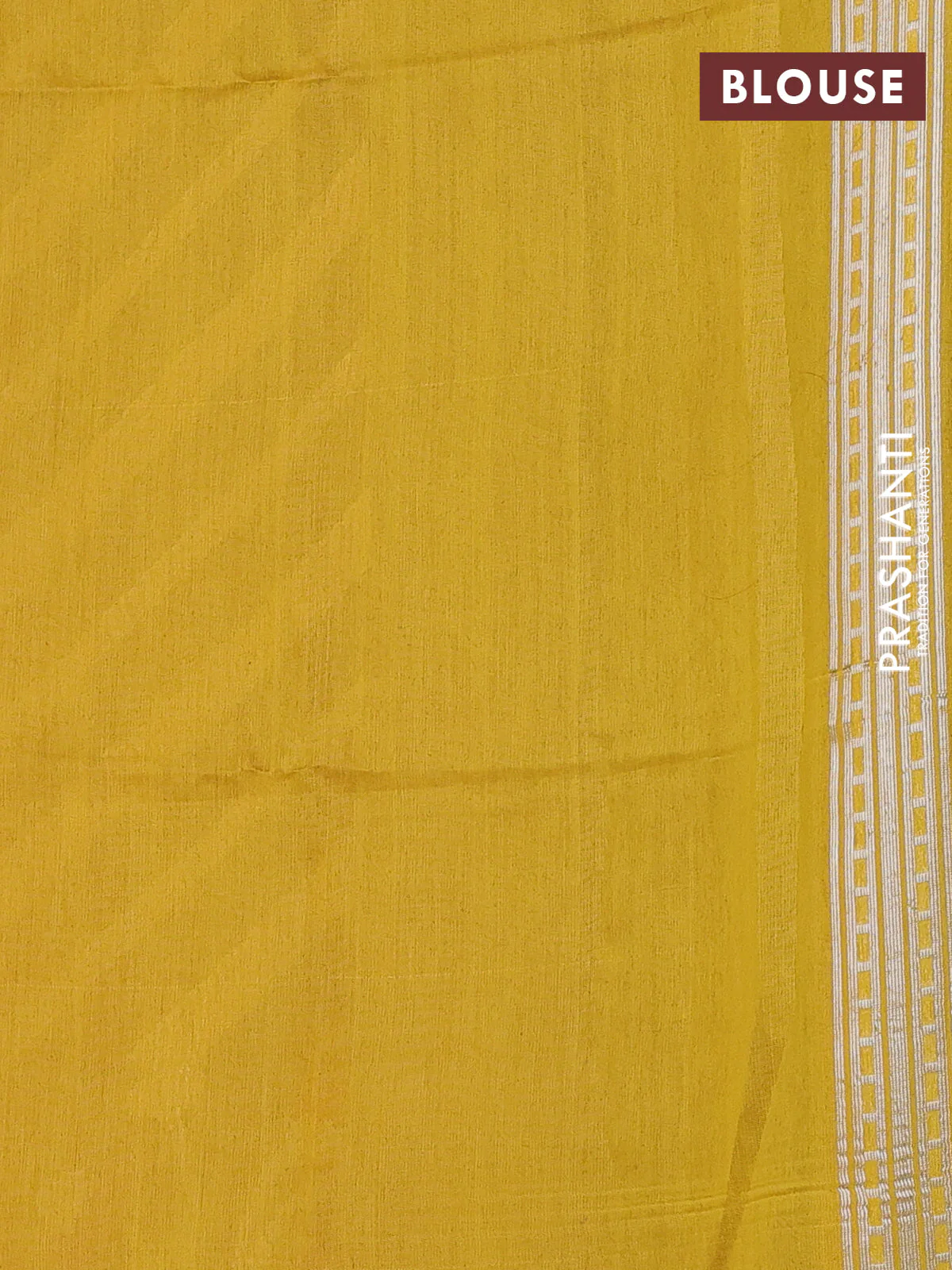 Banarasi Kora silk saree peach shade and yellow with allover jamdhani weaving - Image 4