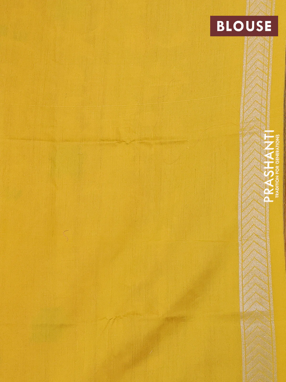 Banarasi Kora silk saree pink and mustard yellow with allover jamdhani weaving - Image 4