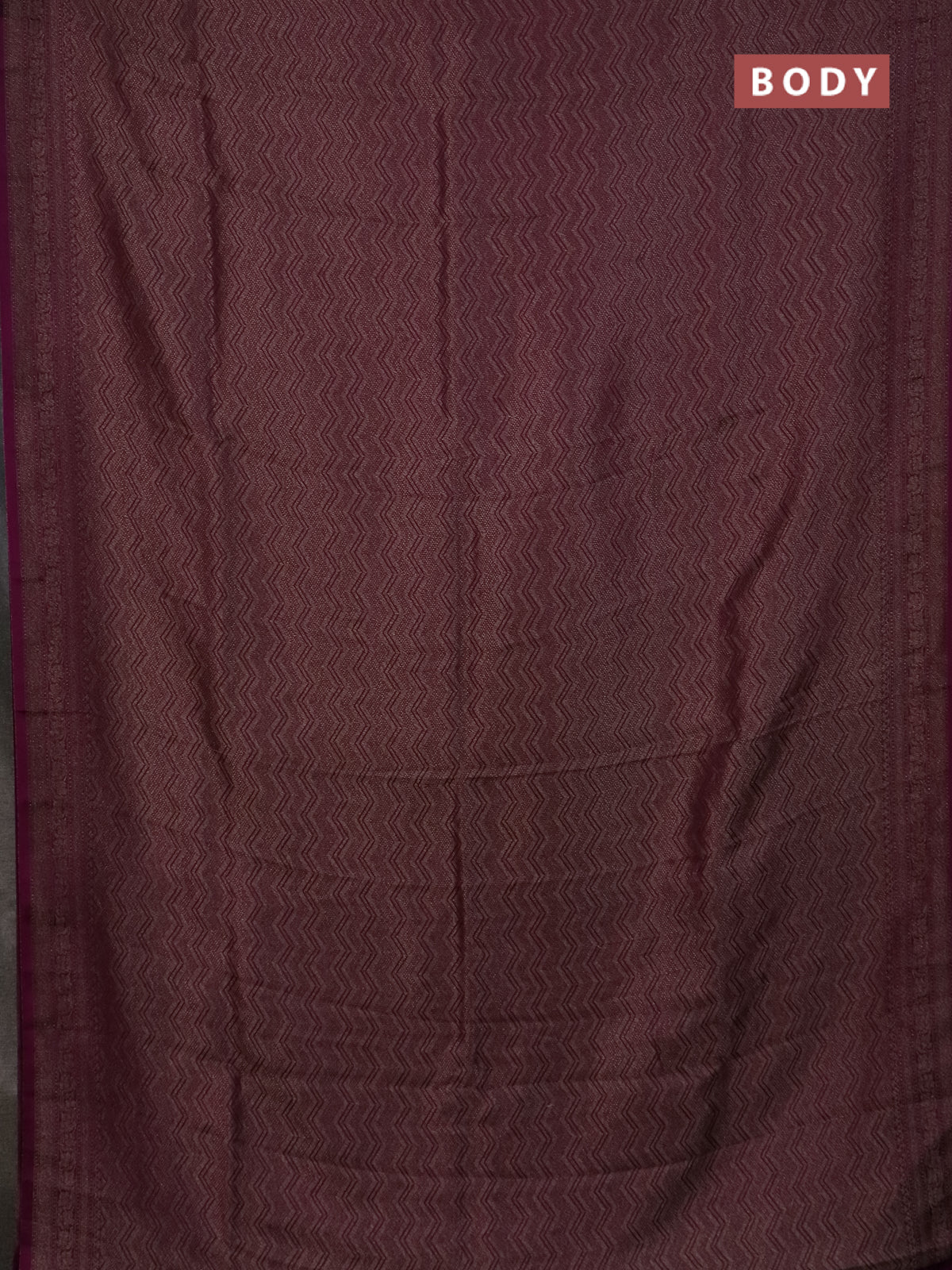 Banarasi mushru saree purple with allover thread & zari weaves and woven border - Image 2
