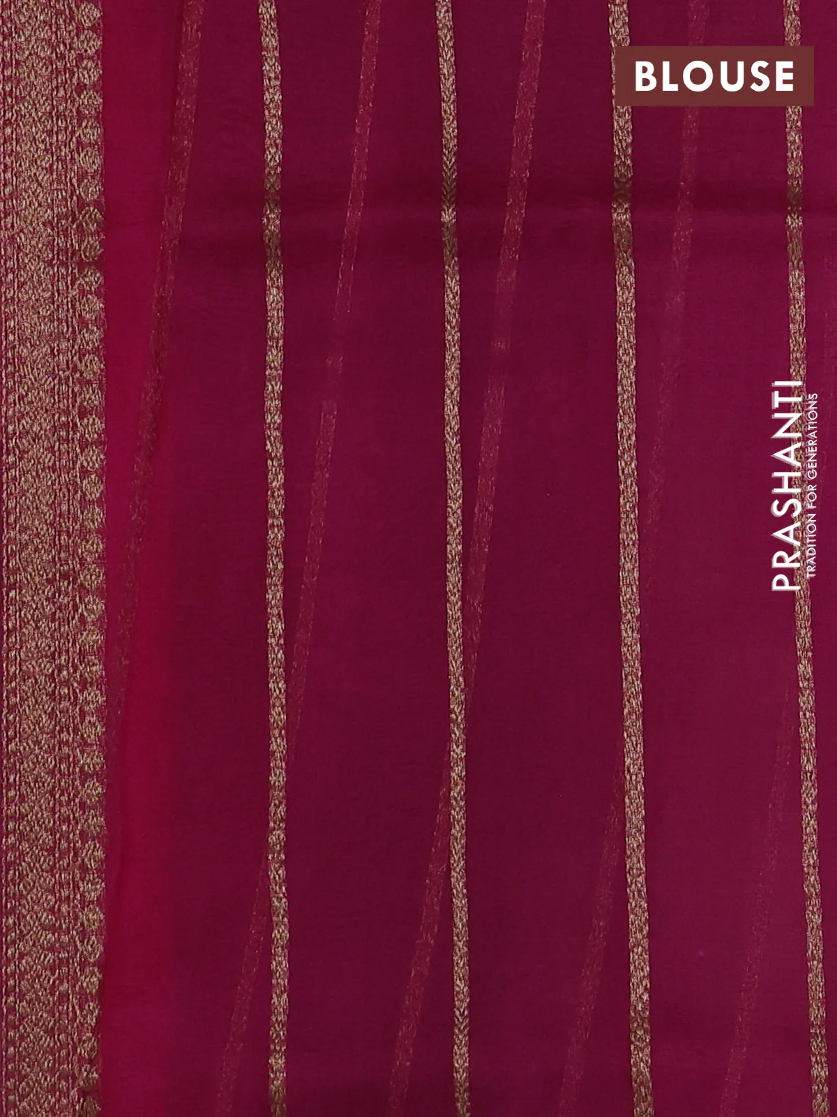 Banarasi organza silk saree dark green and pink with woven buttas and woven border - Image 4