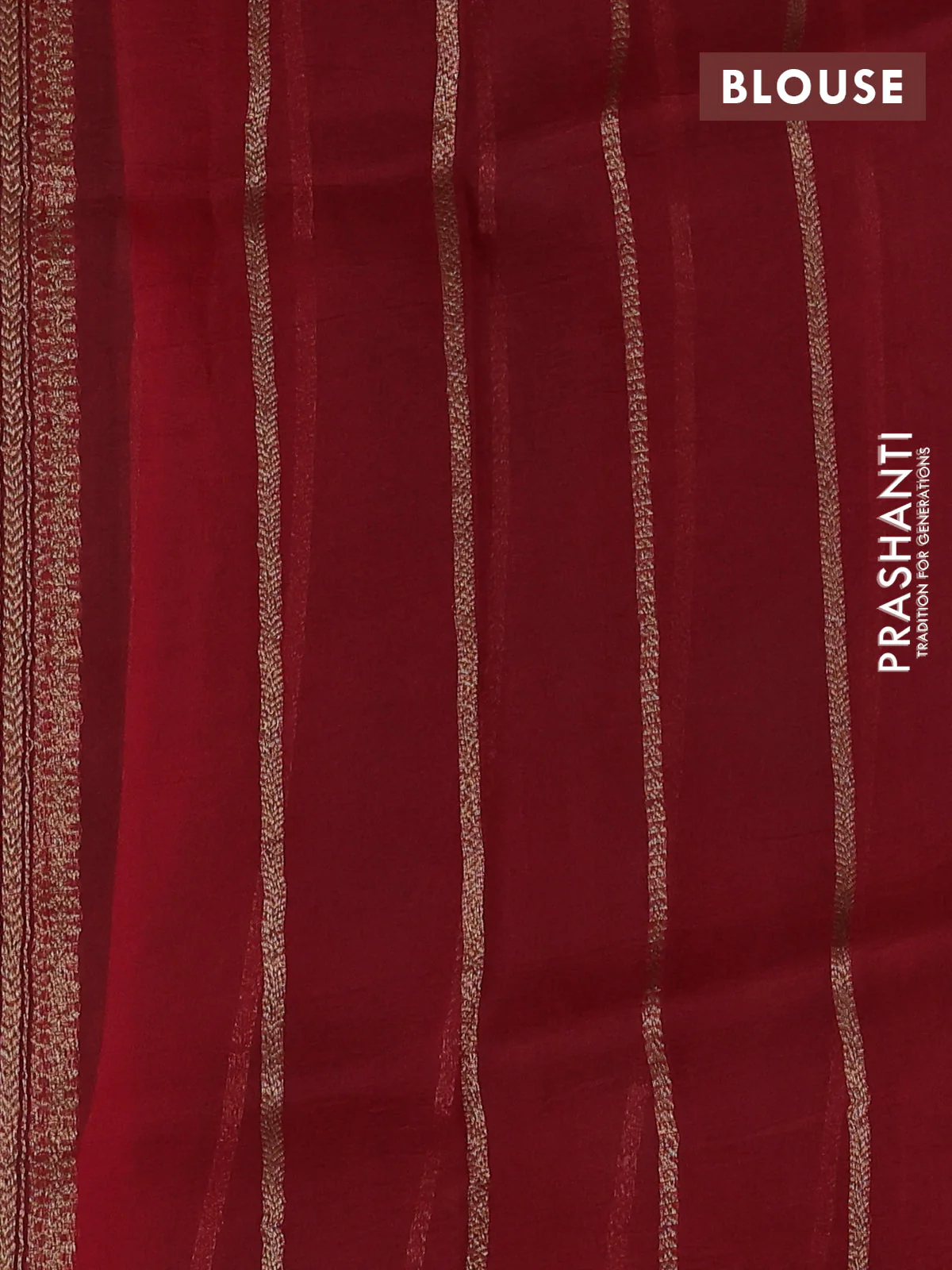 Banarasi organza silk saree green and red with woven buttas and woven border - Image 4
