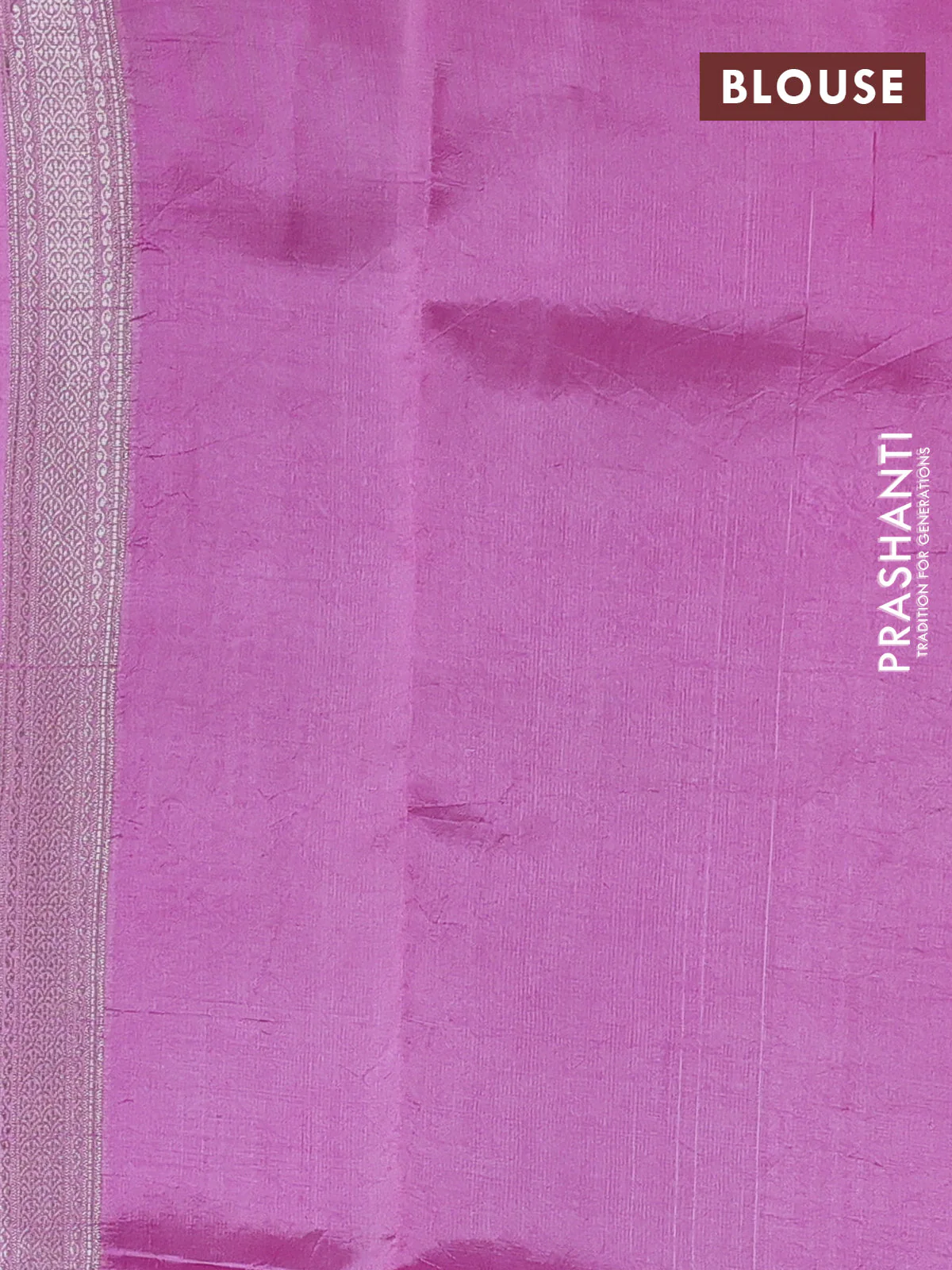 Banarasi poona silk saree magenta pink and light pink with zari woven buttas and zari woven border - Image 4