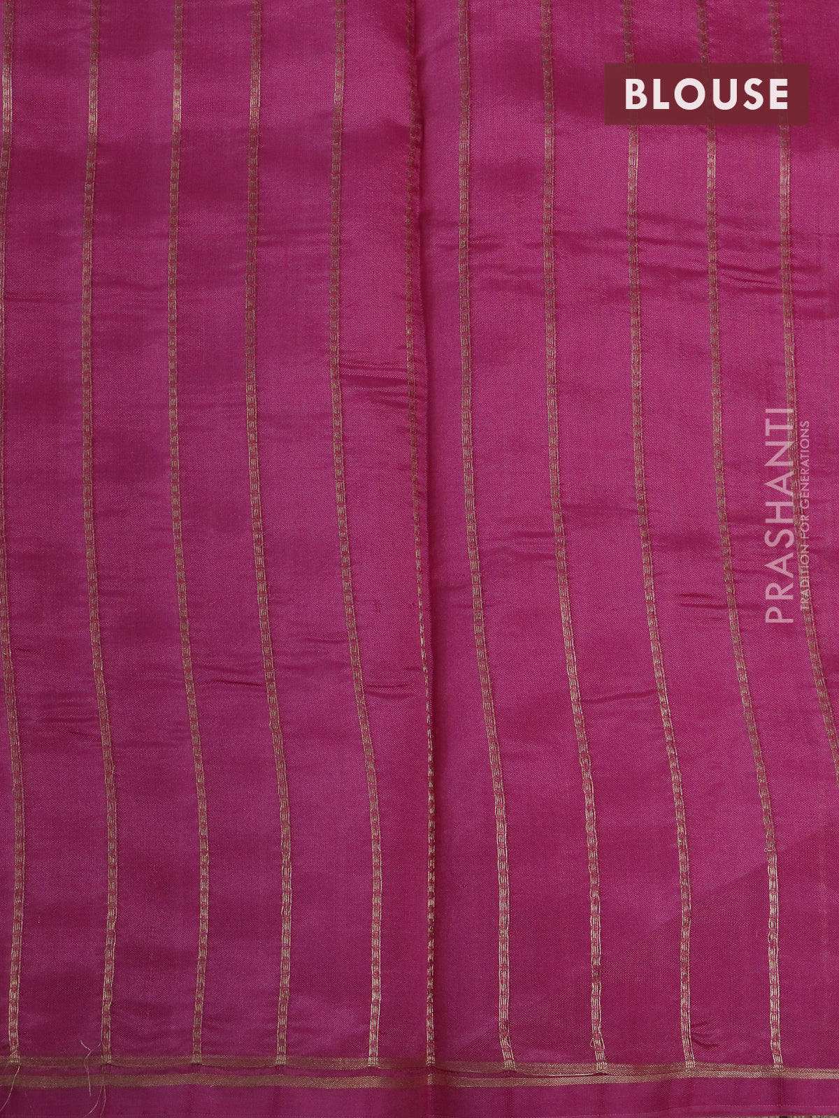 Banarasi poona silk saree pink with silver & gold zari woven buttas and simple zari border - Image 4
