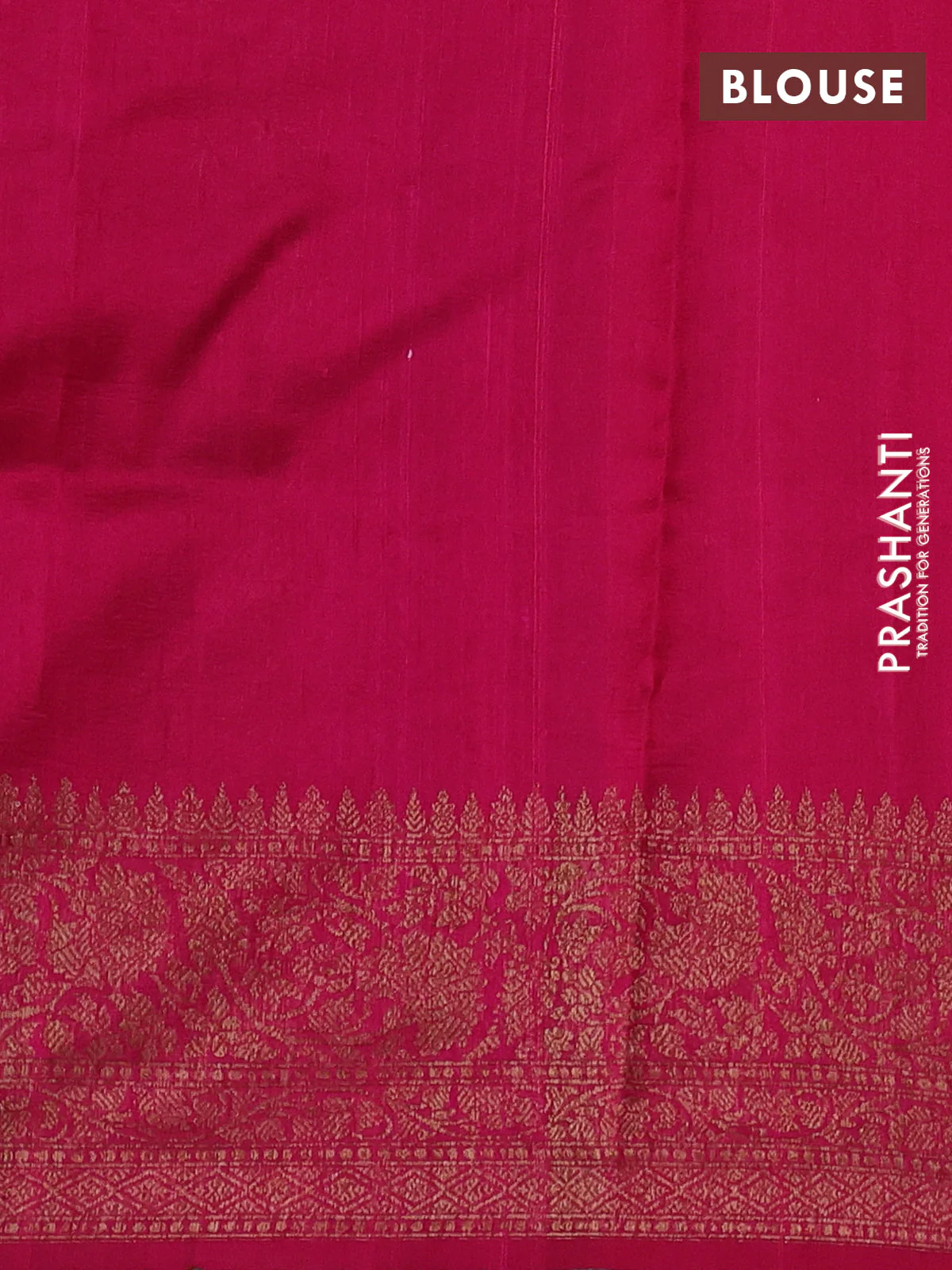 Banarasi raw silk saree green and pink with woven buttas and woven border - Image 3