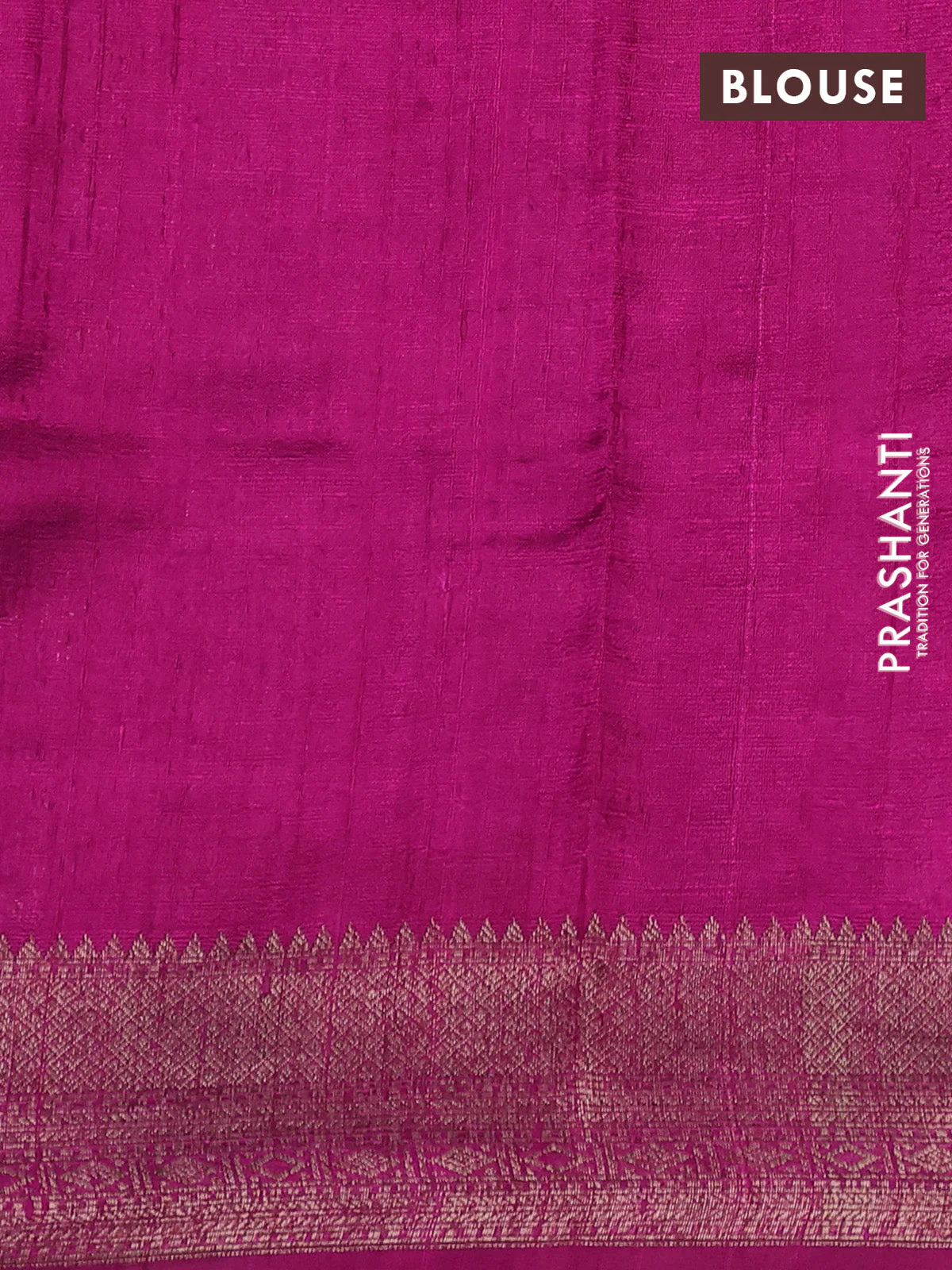 Banarasi raw silk saree teal green and pink with thread & zari woven buttas and woven border - Image 3