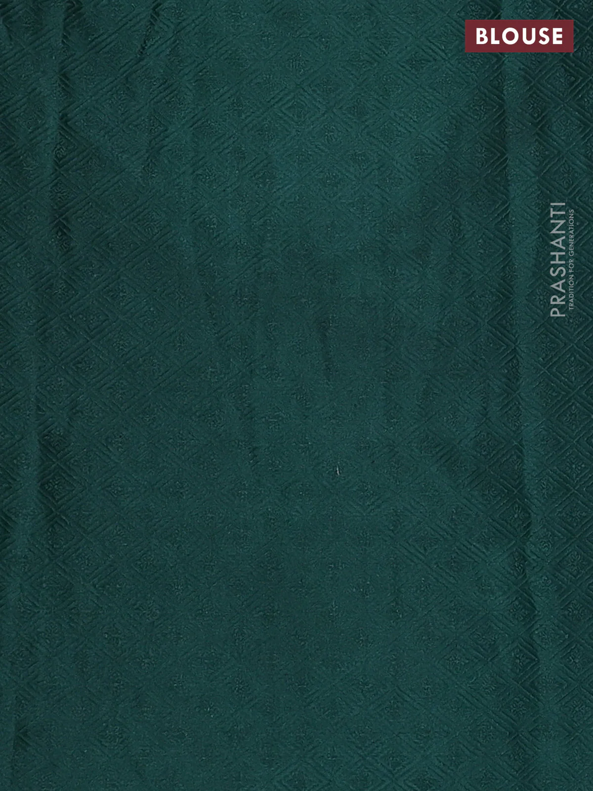 Banarasi semi crepe saree dark green with allover thread & zari woven brocade weaves and woven border - Image 3