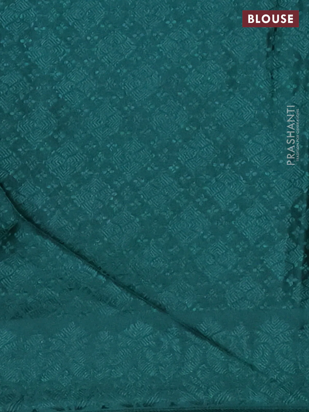 Banarasi semi crepe saree dark green with allover thread & zari woven brocade weaves and woven border - Image 3