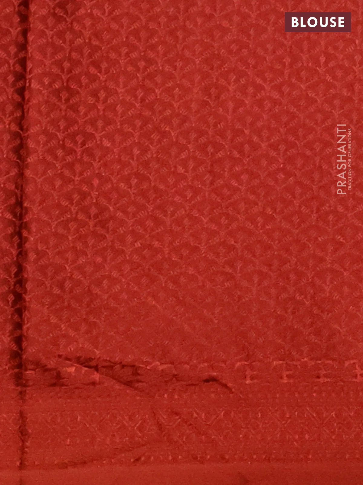 Banarasi semi crepe saree rust shade with allover thread & zari woven brocade weaves and woven border - Image 3