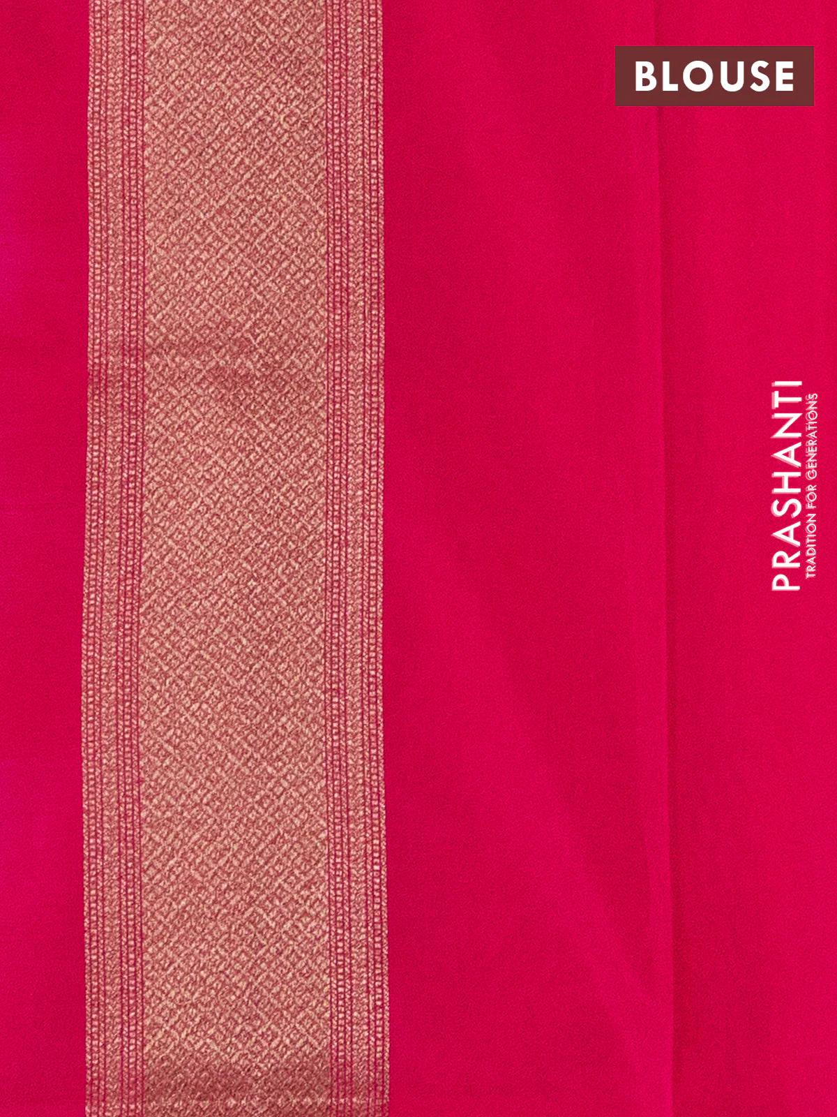 Banarasi semi katan saree pink with allover thread & zari woven brocade weaves and woven border - Image 3