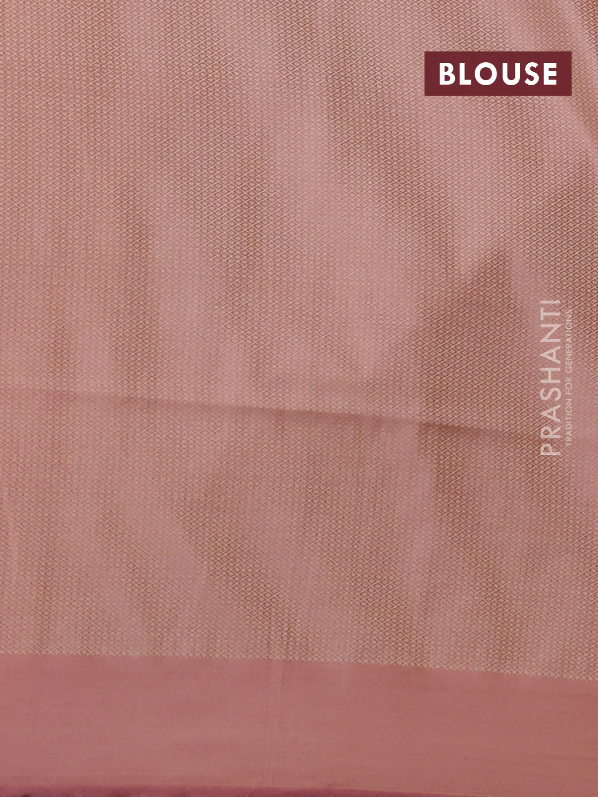 Banarasi semi katan silk saree peach shade with allover thread weaves & zari woven buttas and zari woven border - Image 3