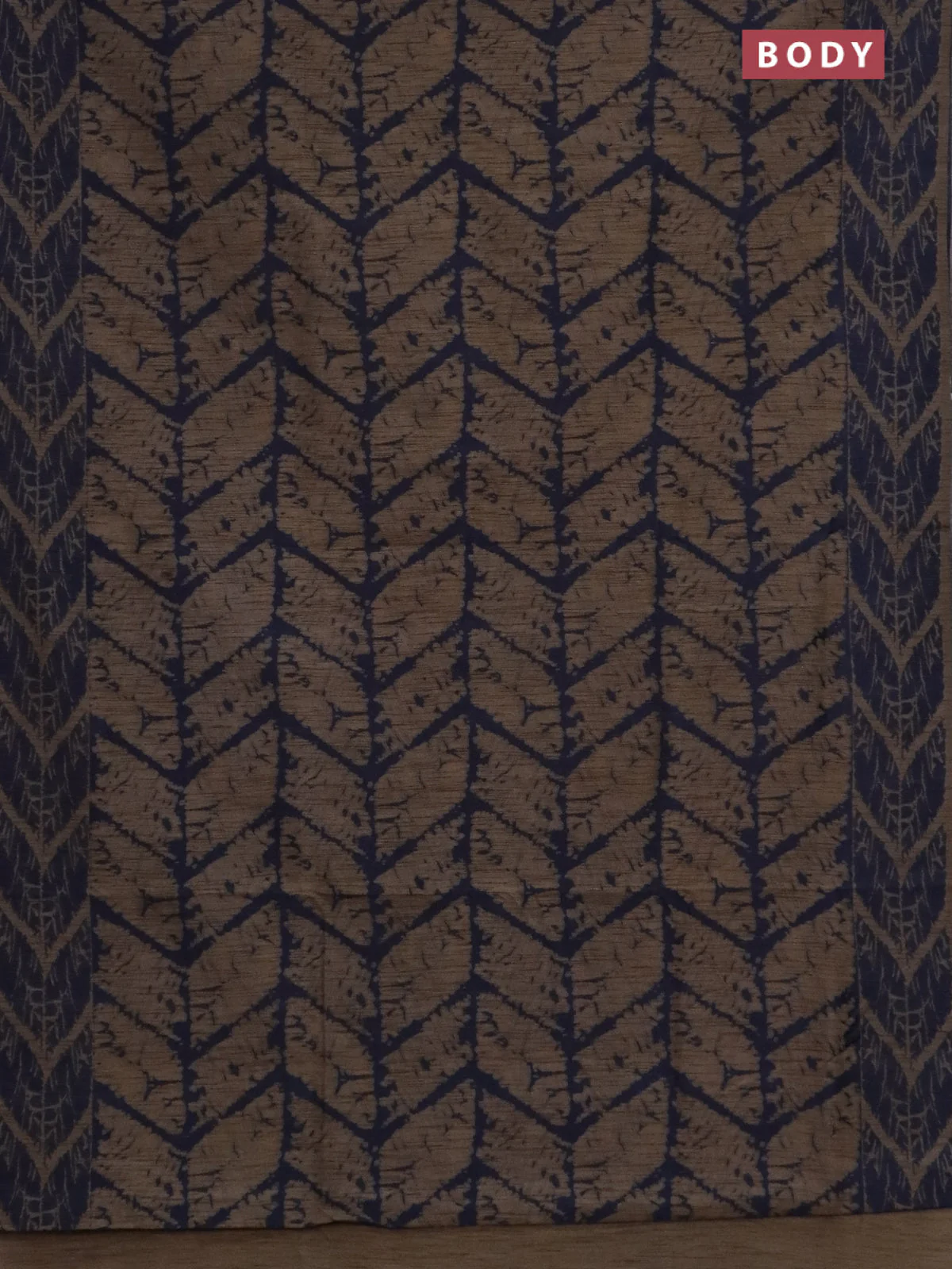 Banarasi semi matka saree chikku shade and blue with allover thread weaves and thread woven border - Image 2
