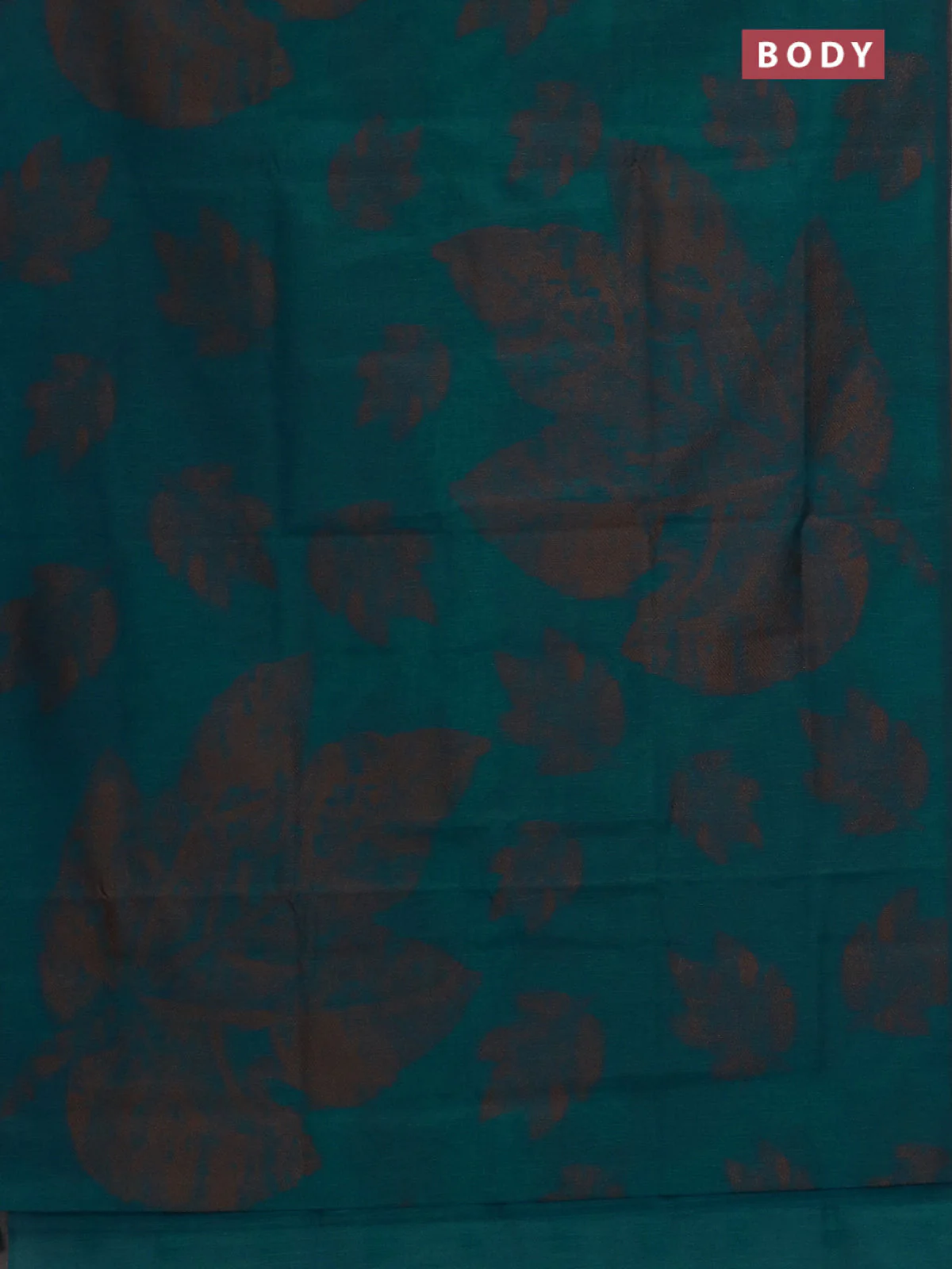 Banarasi semi matka saree cs blue with allover thread woven leaf butta weaves in borderless style - Image 2