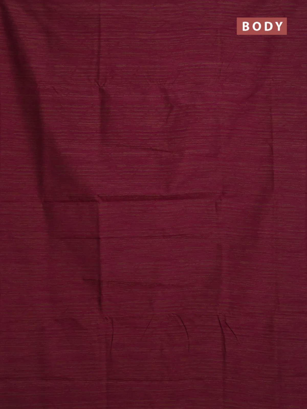Banarasi semi matka saree dark magenta with allover thread weaves in borderless style - Image 2