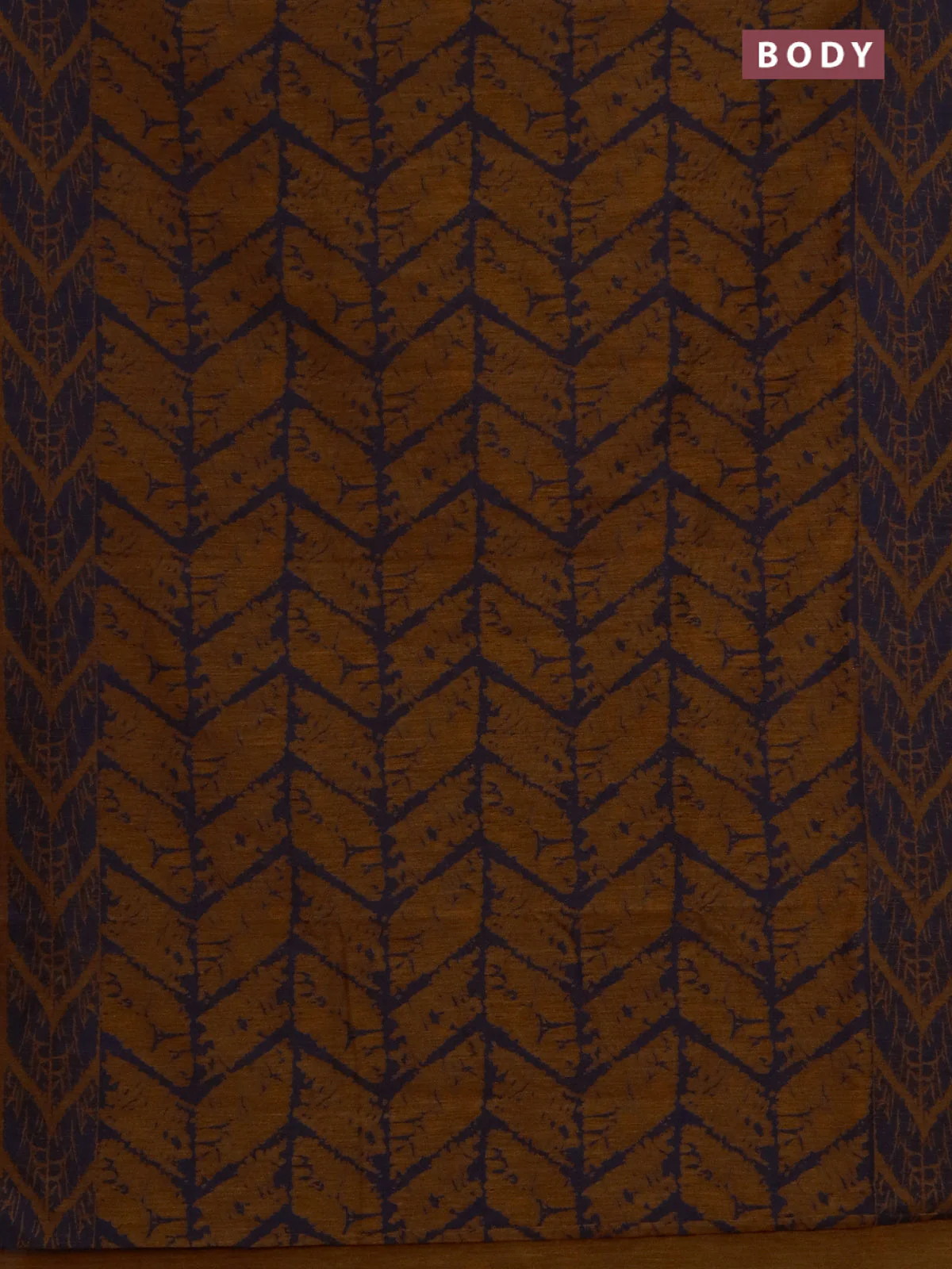 Banarasi semi matka saree dark mustard and blue with allover thread weaves and thread woven border - Image 2
