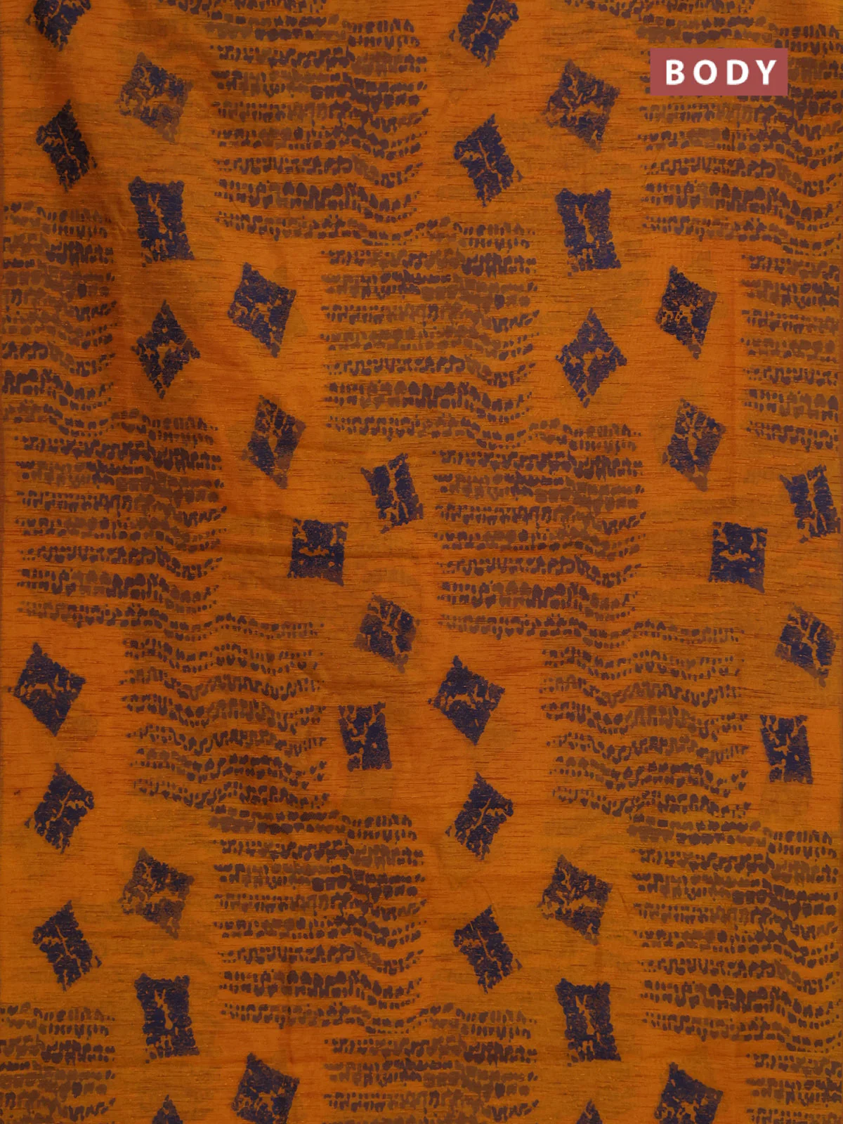 Banarasi semi matka saree dark mustard with allover thread weaves and thread woven border - Image 2