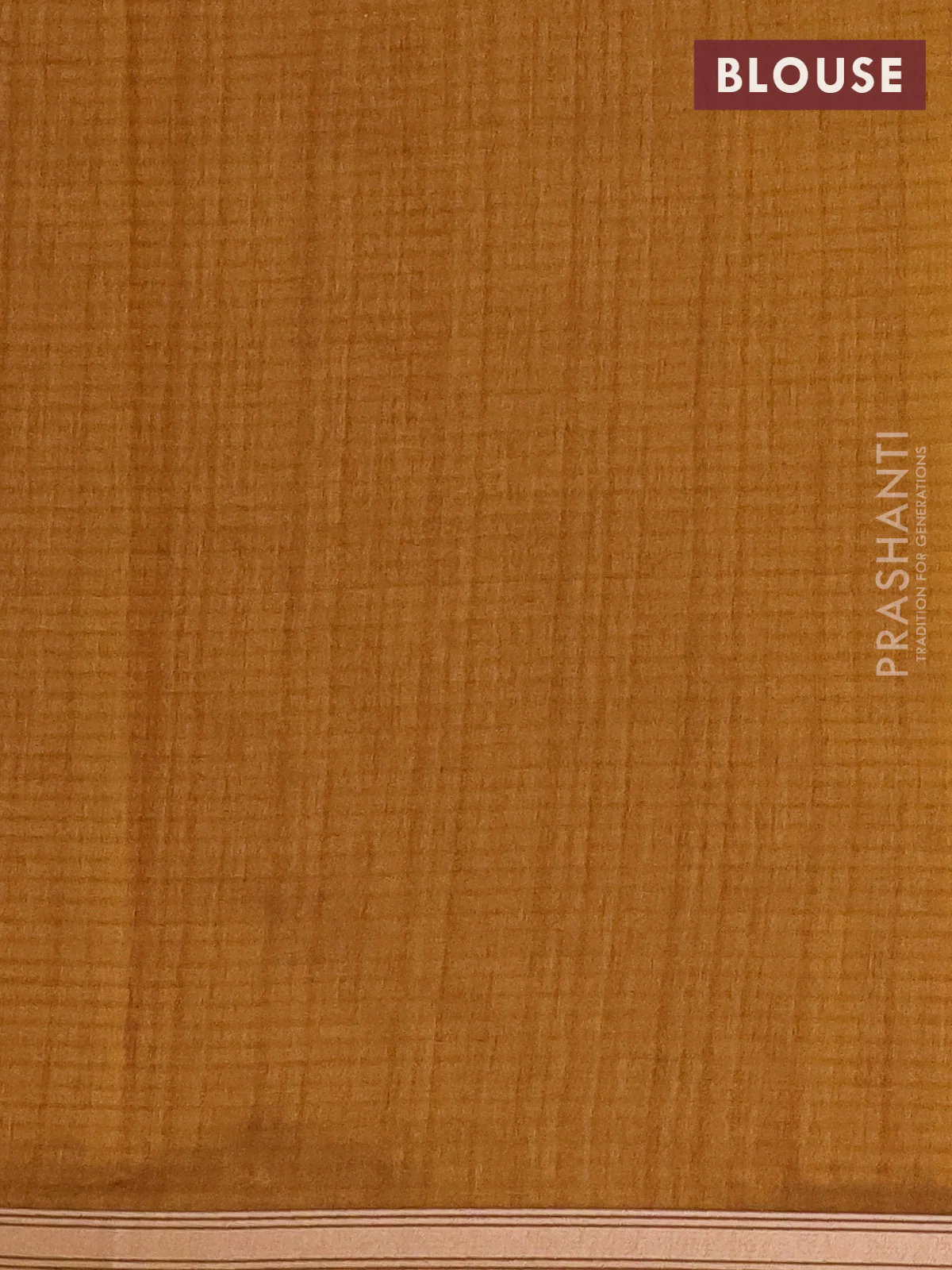 Banarasi semi matka saree dark mustard with silver & gold zari woven buttas and zari woven piping border - Image 4