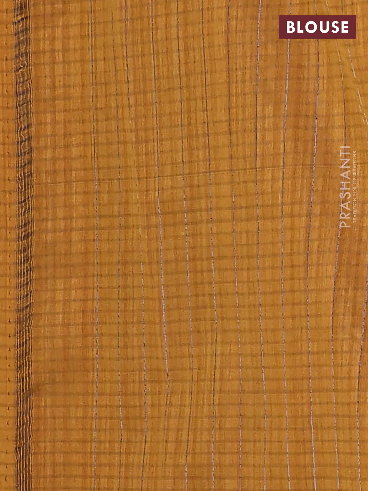 Banarasi semi matka saree dark mustard with thread & zari woven buttas and woven border - Image 4