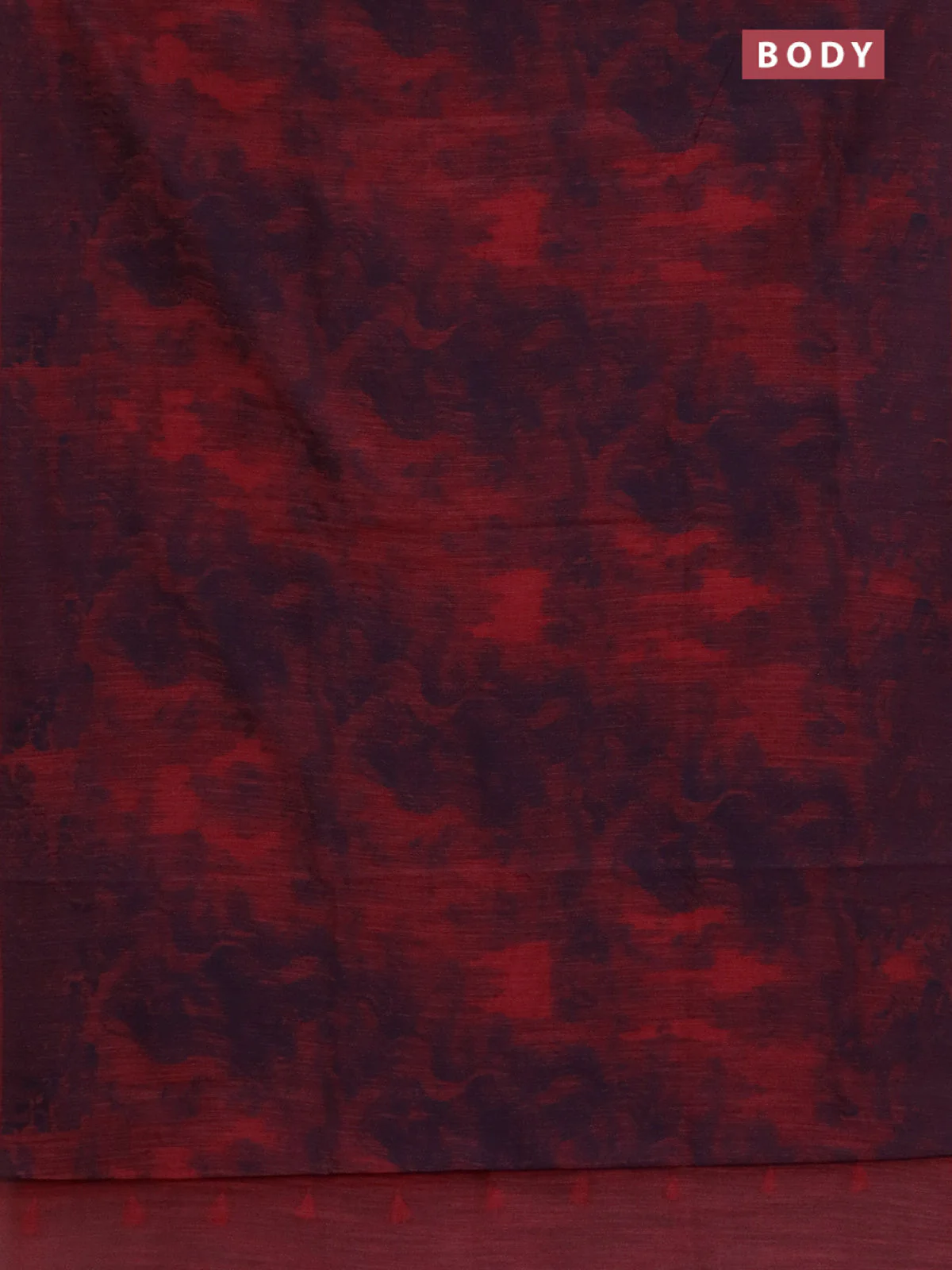 Banarasi semi matka saree dark peach pink with allover thread weaves in borderless style - Image 2