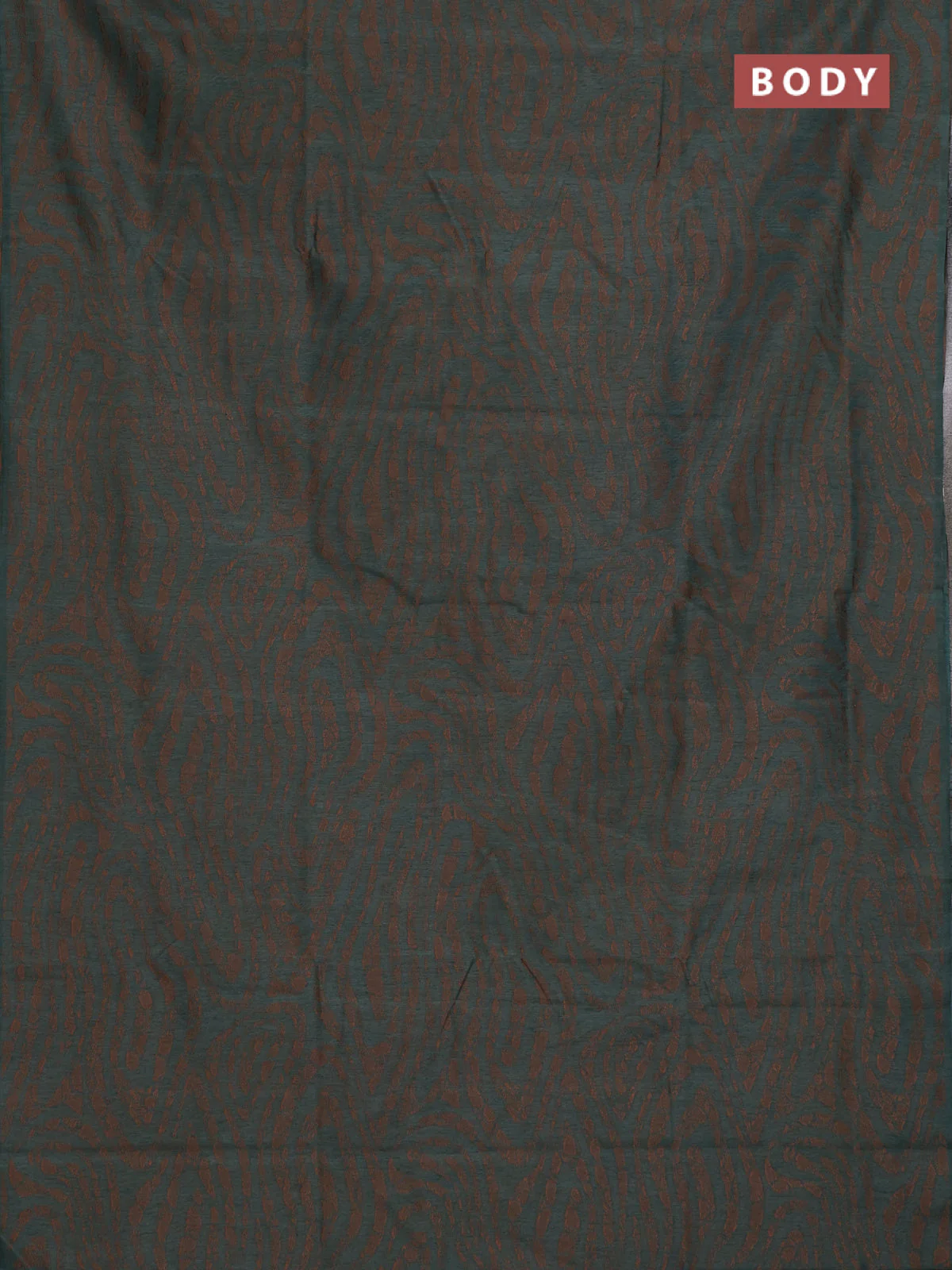 Banarasi semi matka saree green shade with allover thread weaves in borderless style - Image 2