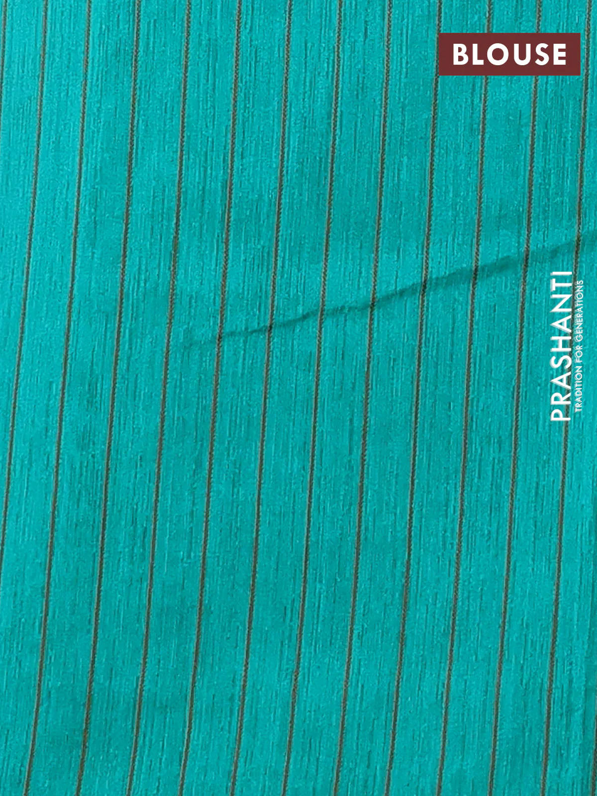 Banarasi semi matka saree green with allover thread weaves in borderless style - Image 4