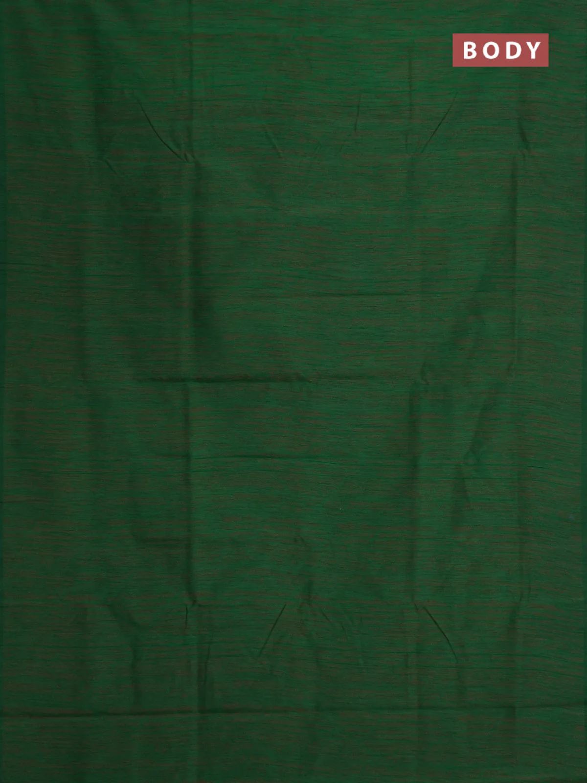 Banarasi semi matka saree green with allover thread weaves in borderless style - Image 2