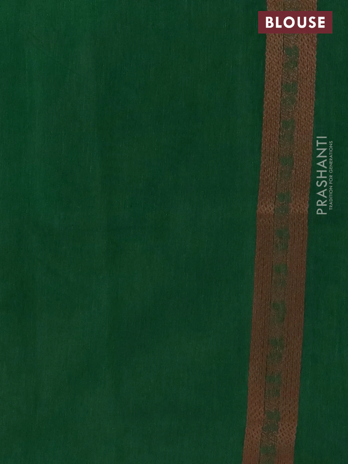 Banarasi semi matka saree green with allover thread woven leaf butta weaves in borderless style - Image 4