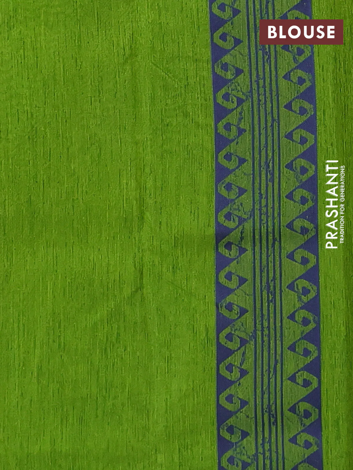 Banarasi semi matka saree light green and blue with allover thread weaves and thread woven border - Image 4