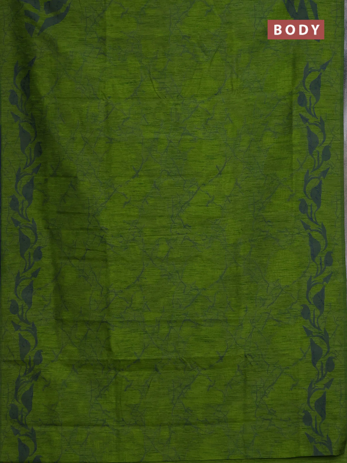 Banarasi semi matka saree light green with allover thread weaves in borderless style - Image 2