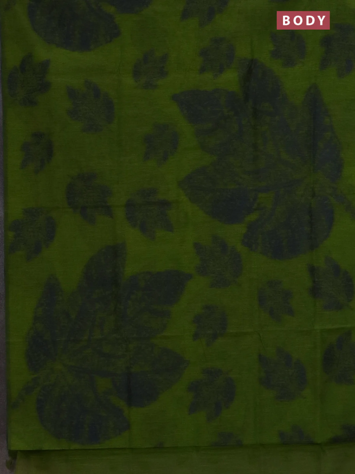 Banarasi semi matka saree light green with allover thread woven leaf butta weaves in borderless style - Image 2