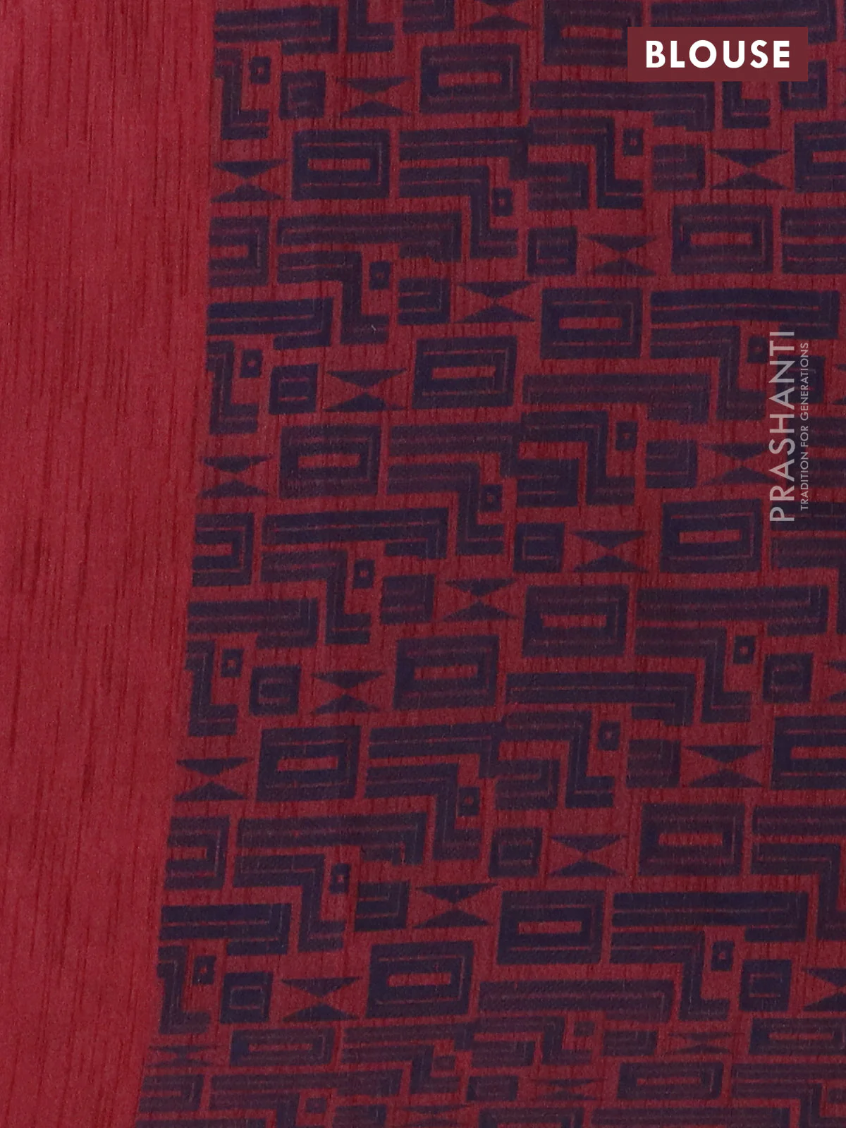 Banarasi semi matka saree maroon and blue with allover thread weaves and thread woven border - Image 4