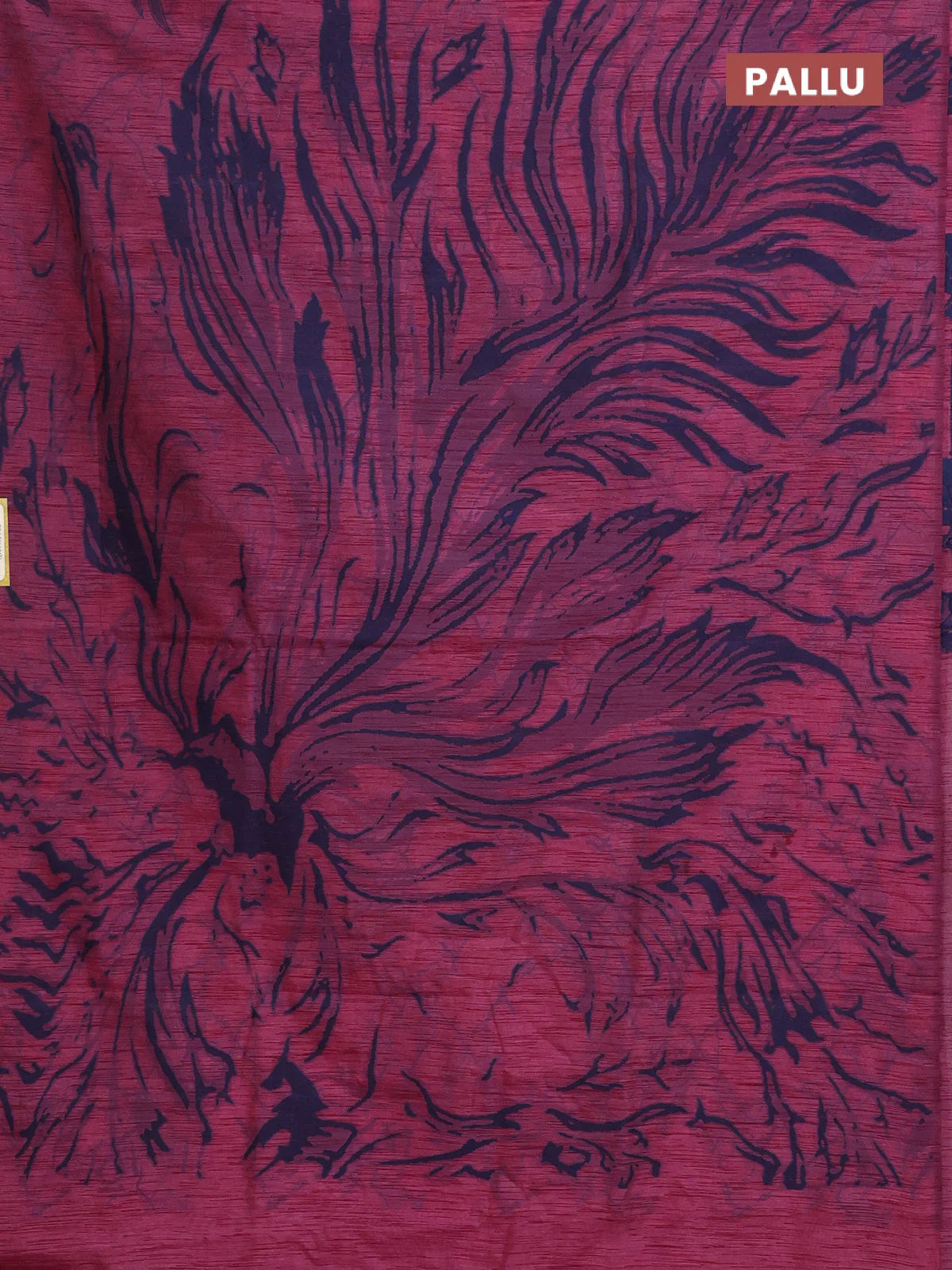 Banarasi semi matka saree maroon shade with allover thread weaves in borderless style - Image 3