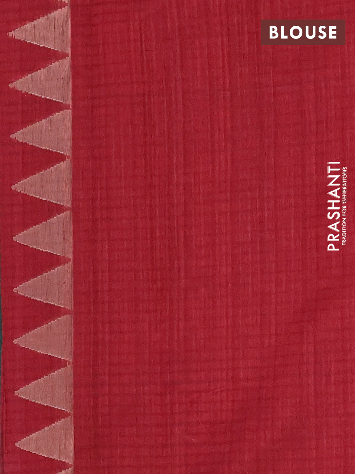 Banarasi semi matka saree maroon with allover silver & gold zari weaves and zari woven butta border - Image 4