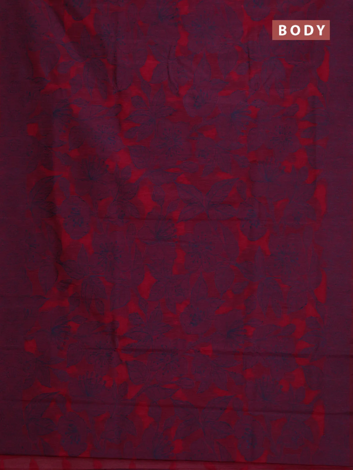 Banarasi semi matka saree maroon with allover thread floral weaves and thread woven border - Image 2