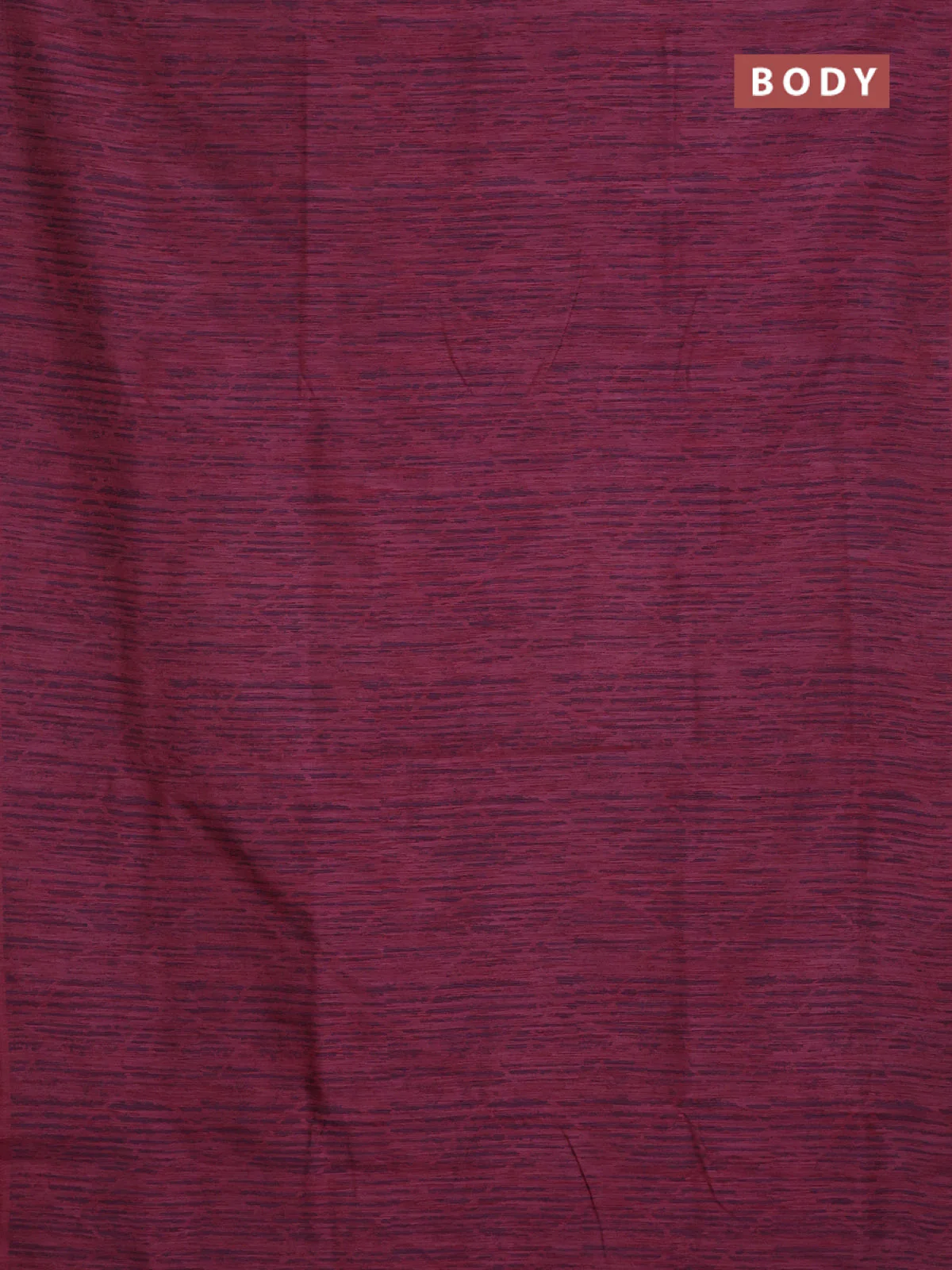 Banarasi semi matka saree maroon with allover thread weaves in borderless style - Image 2