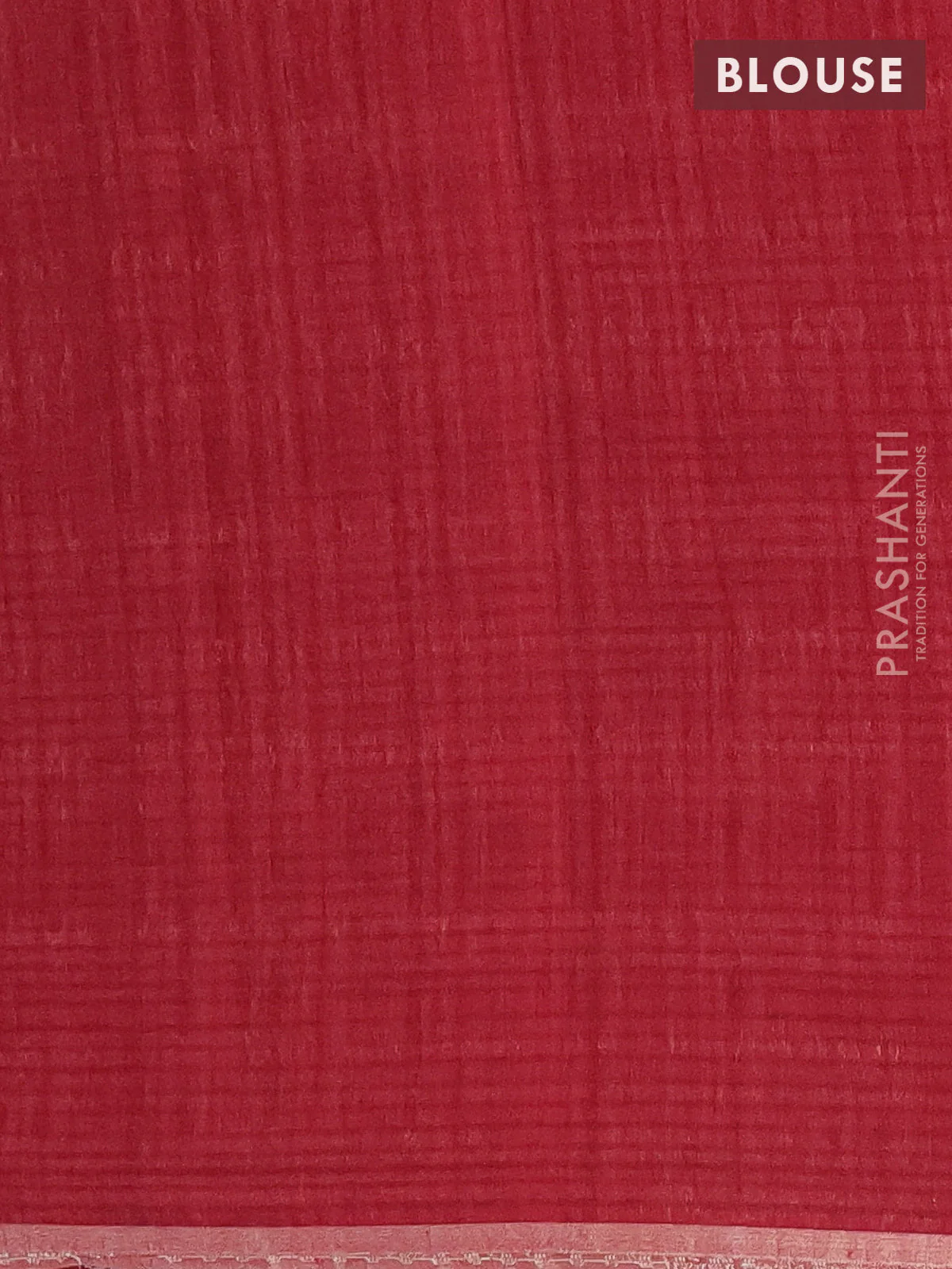 Banarasi semi matka saree maroon with silver & gold zari woven buttas and zari woven butta border - Image 4