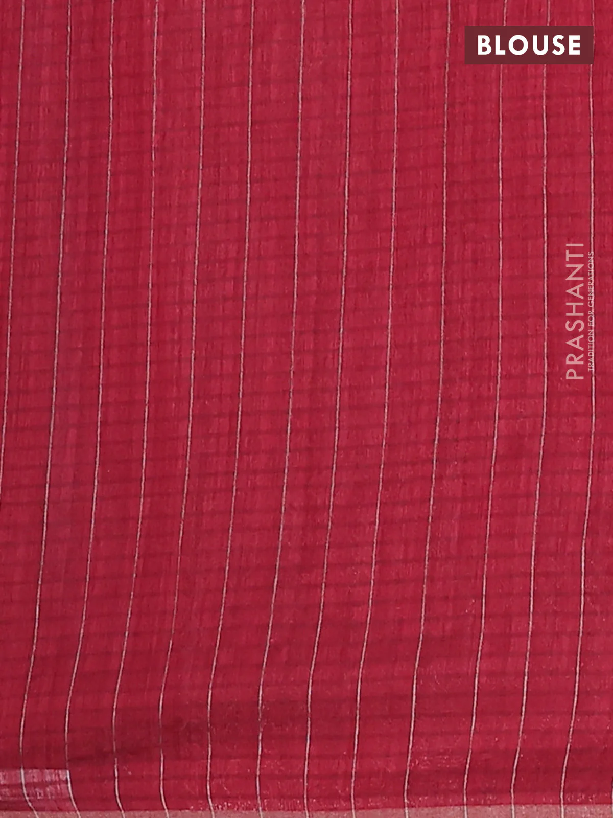 Banarasi semi matka saree maroon with silver & gold zari woven buttas and zari woven piping border - Image 4