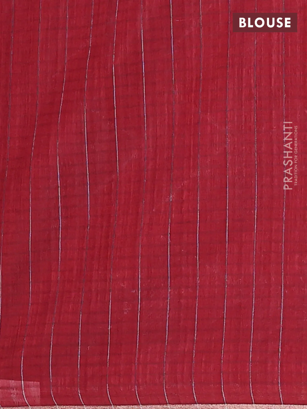 Banarasi semi matka saree maroon with silver & gold zari woven buttas and zari woven piping border - Image 4
