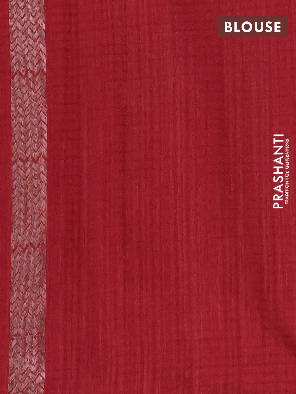 Banarasi semi matka saree maroon with silver zari woven buttas and zari woven border - Image 4