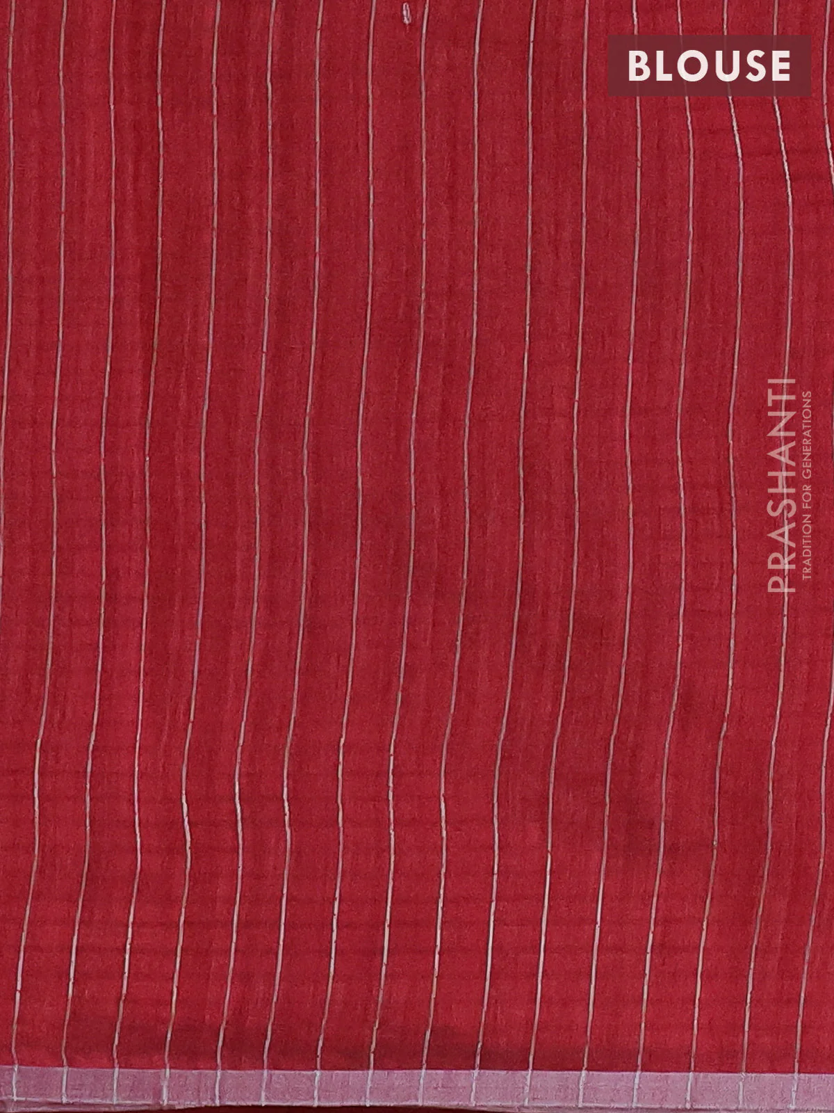 Banarasi semi matka saree maroon with woven buttas and zari woven piping border - Image 4