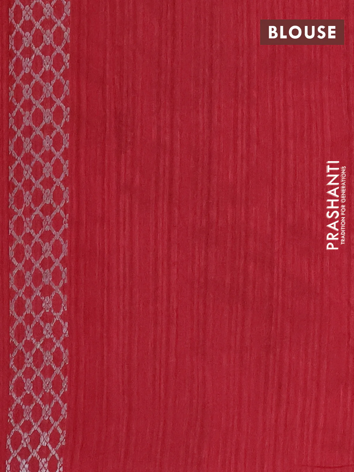 Banarasi semi matka saree maroon with woven buttas and zari woven piping border - Image 4