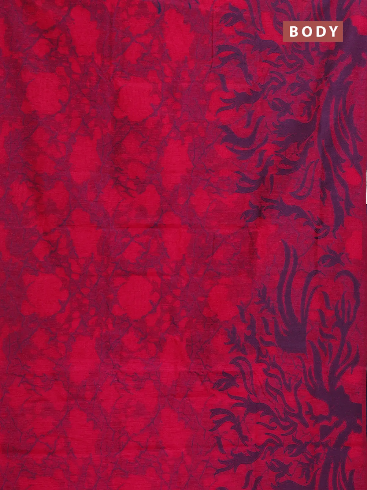 Banarasi semi matka saree pink and blue with allover thread weaves in borderless style - Image 2