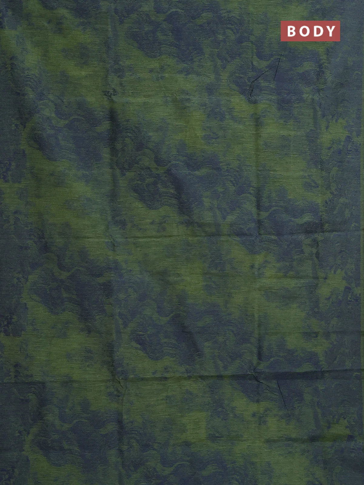 Banarasi semi matka saree sap green with allover thread weaves in borderless style - Image 2