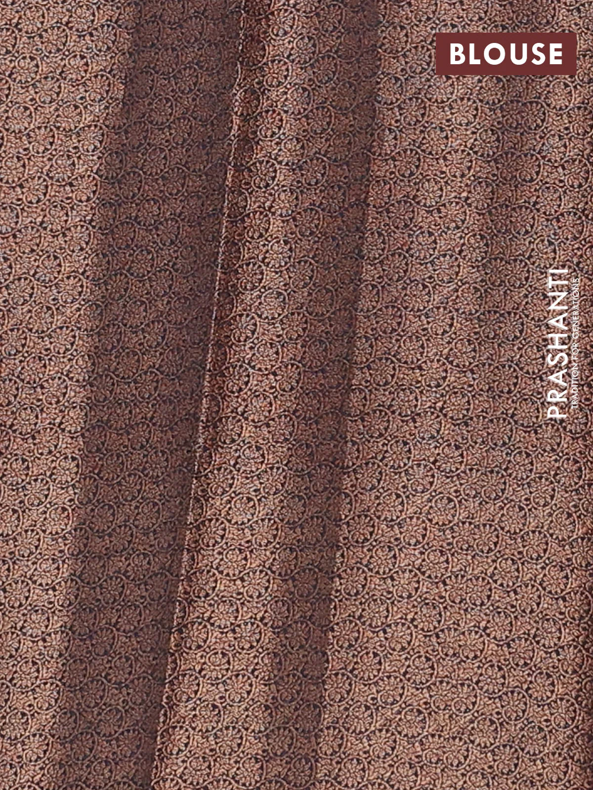 Banarasi semi matka saree teal blue shade and navy blue with thread & zari woven buttas and banarastyle border - Image 4