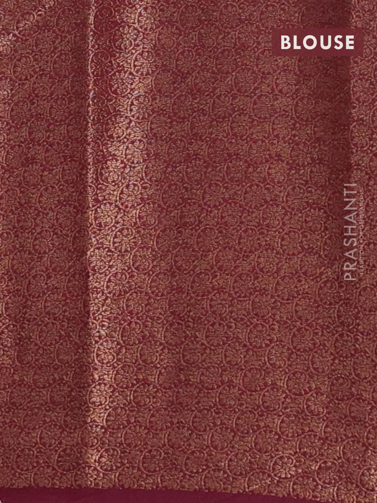 Banarasi semi matka saree teal blue shade and wine shade with thread & zari woven floral buttas and banarastyle border - Image 4