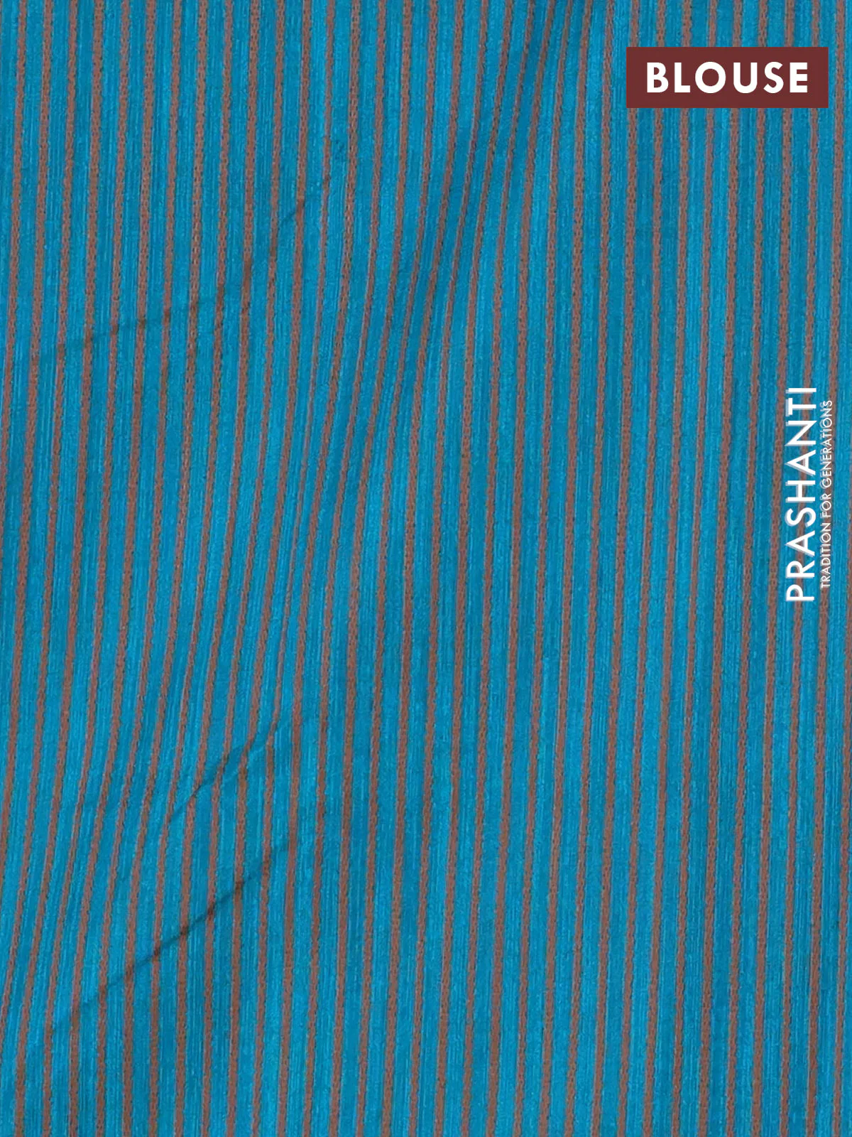 Banarasi semi matka saree teal blue with allover thread weaves in borderless style - Image 4