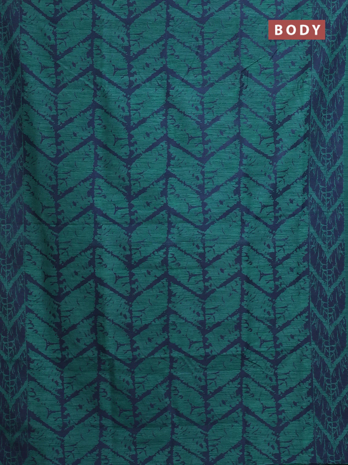 Banarasi semi matka saree teal green and blue with allover thread weaves and thread woven border - Image 2